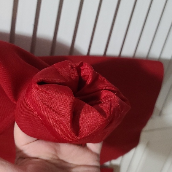 Angelica For Mary Kay Bold Red Jacket Blazer 12 Tall PTP 20 - Picture 8 of 11